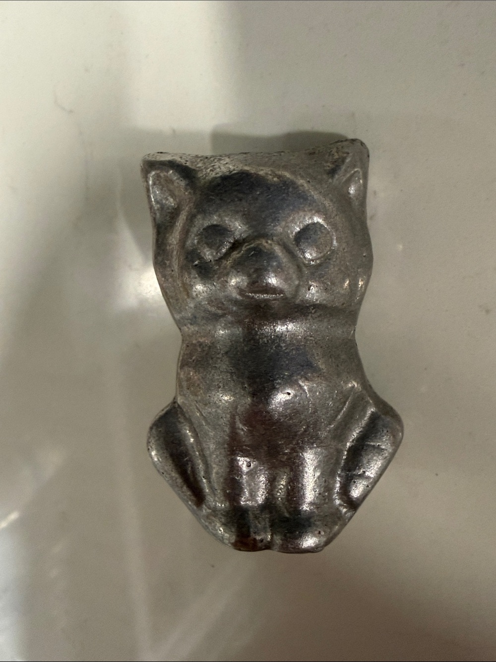 Vintage LLH Cast Metal Aluminum/Pewter Cat Figurine